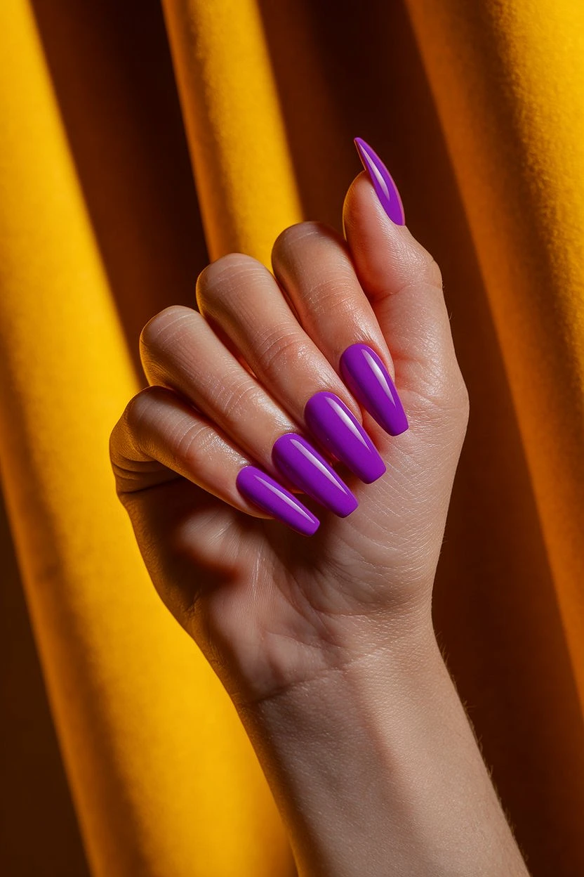 Bold_Neon_Purple_Acrylic_Nails