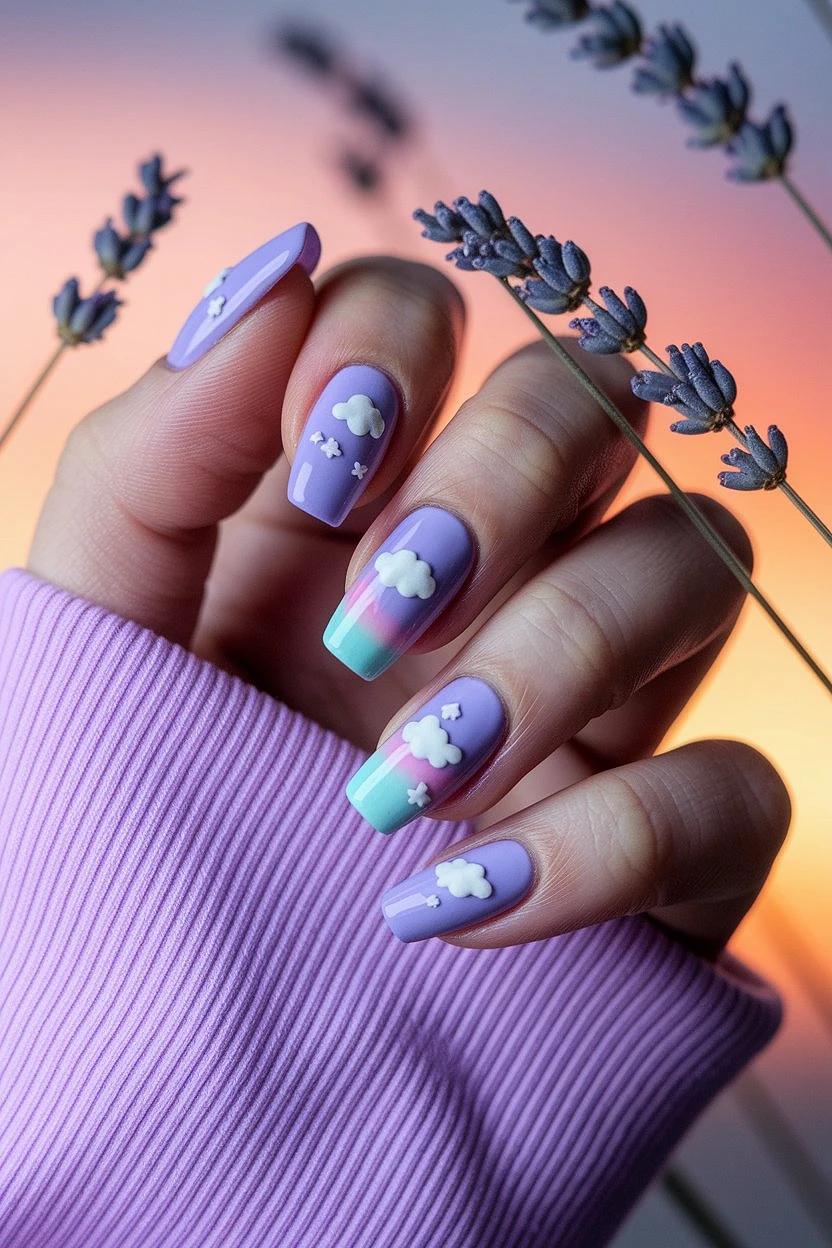 Dreamy_Light_Purple_Aesthetic_Nails