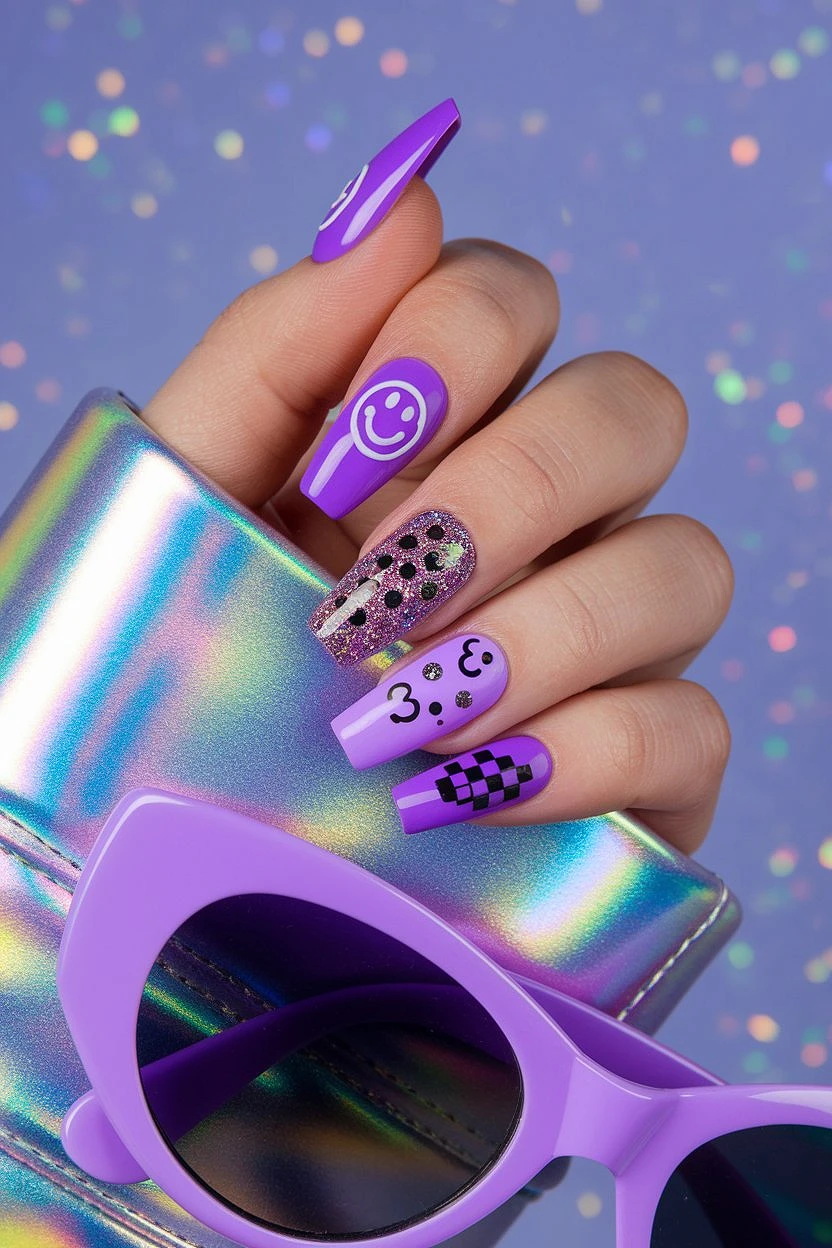 Nostalgic_Y2K-Inspired_Purple_Acrylic_Nails