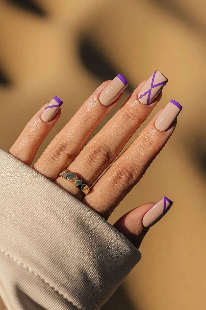 Versatile_Purple_and_Nude_Acrylic_Nails