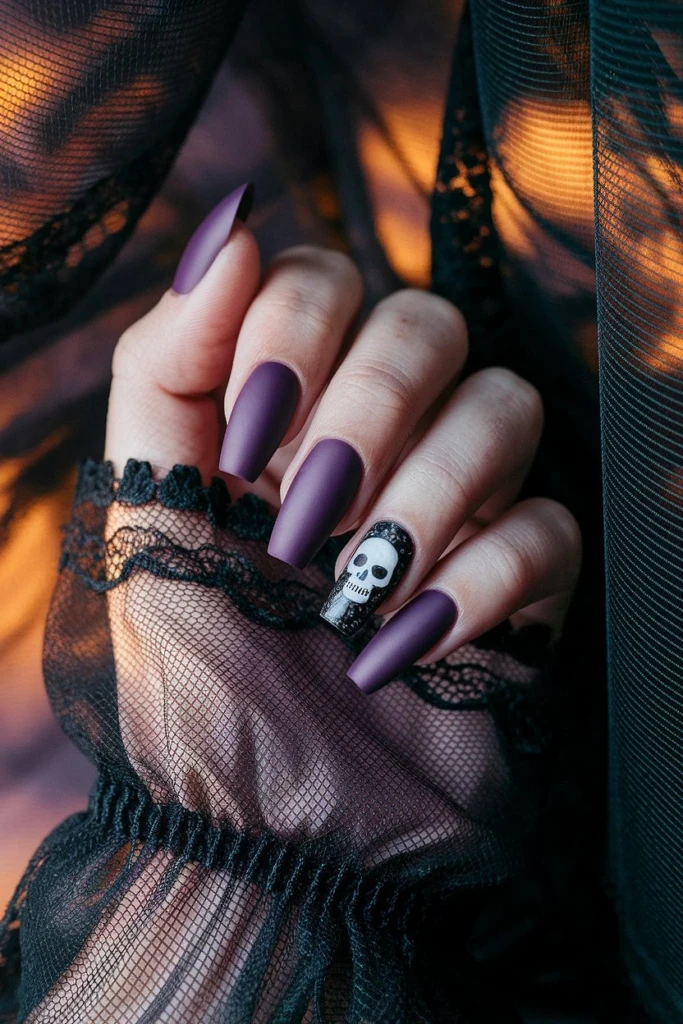 29_Simple_Purple_Acrylic_Nails