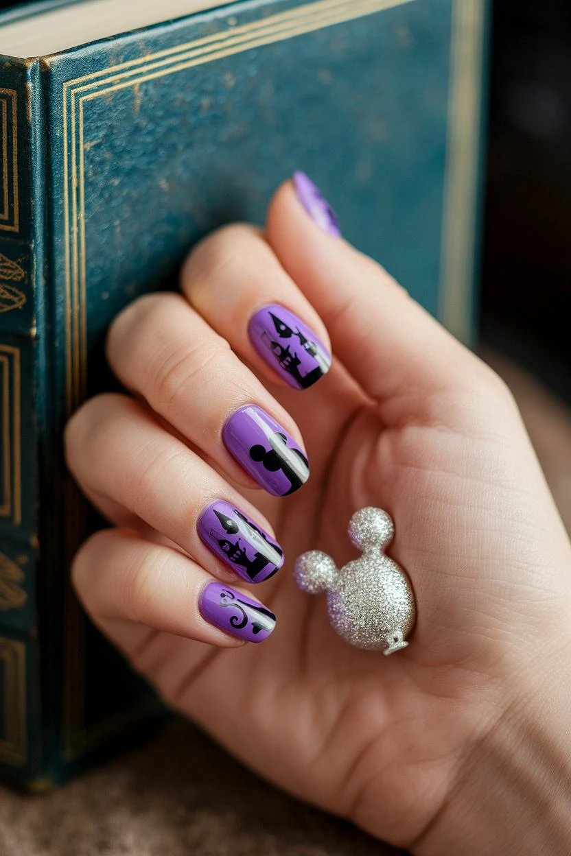 Disney_Gel_Nails_Purple