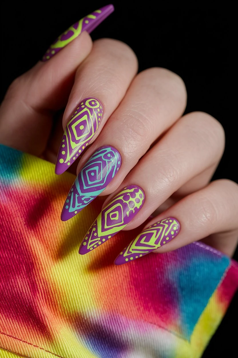 Neon_Purple_Gel_Nails_Design
