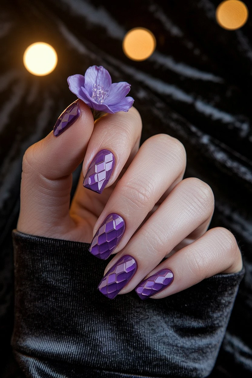 Purple_Gel_Nails_3D_Art