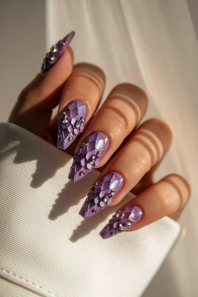 24_Trendy_Purple_Gel_Nails