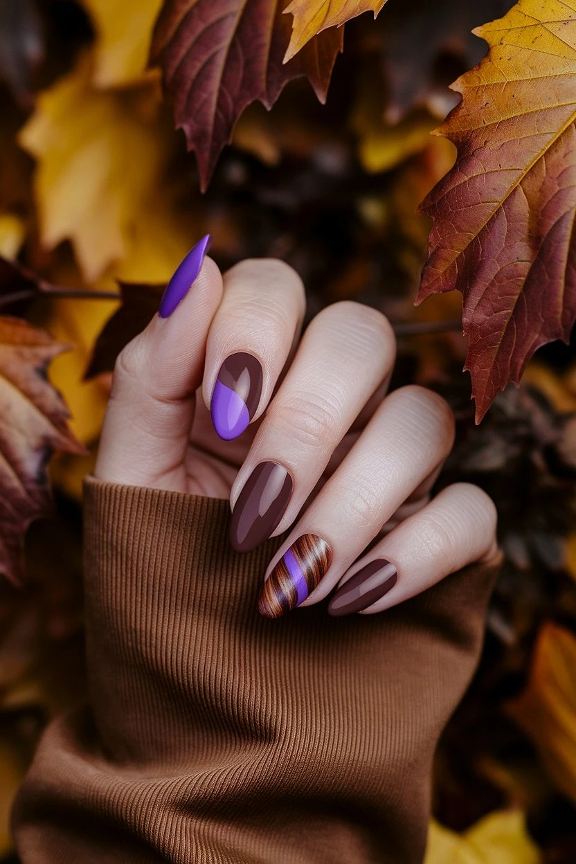 Purple_And_Brown_Gel_Nails