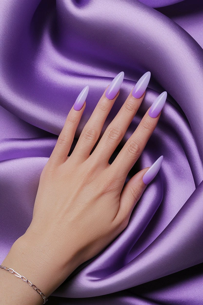 Purple_Ombre_Acrylic_Gel_Nails